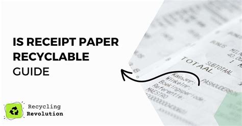 Can You Recycle Receipt Paper? Exploring the Curious World of Thermal Receipts and Sustainability